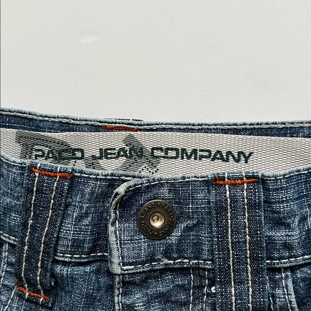Paco Jean Company Letter Patch Faded jeans Grunge Punk Street 90’s Y2K Kids 6